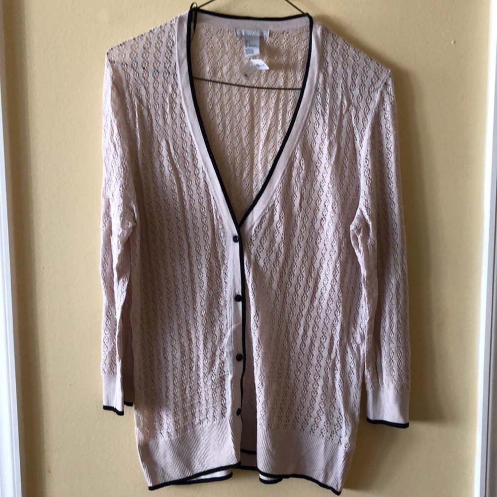 Tan cardigan